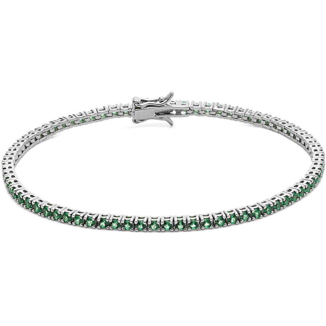 Comete bracciale tennis uomo 19cm argento e zirconi verdi UBR 996 M19 - Gioielleria Capodagli