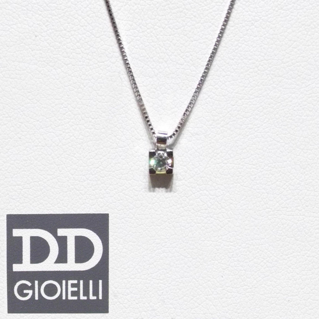 Davite & Delucchi girocollo Punto Luce oro 18kt diamante 0,10ct CLN10139-10 - Gioielleria Capodagli