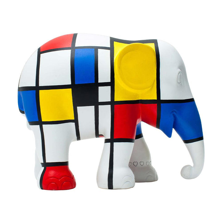 Elephant Parade elefante Hommage to Mondriaan 15cm Limited Edition 3000 HOMMAGE TO MONDRIAAN 15 - Capodagli 1937