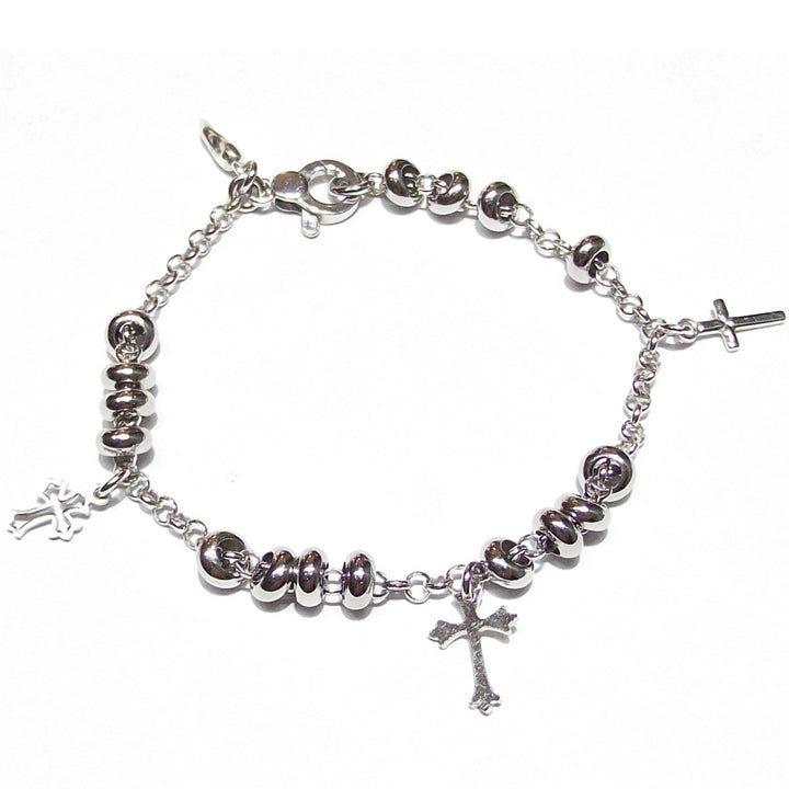 Giovanni Raspini bracciale Mignon Croci argento 925 19,5cm 10494 - Gioielleria Capodagli