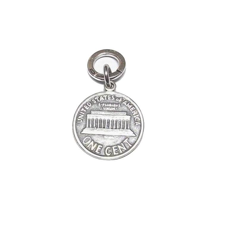 Giovanni Raspini charm Moneta 1 Cent argento 925 6473 - Gioielleria Capodagli