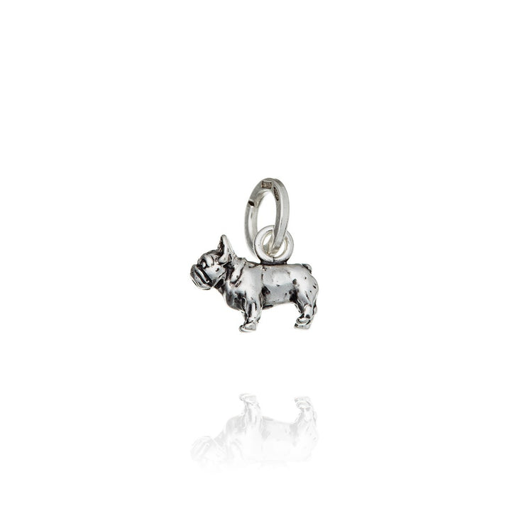 Giovanni Raspini ciondolo argento charm bulldog francese 10395 - Gioielleria Capodagli