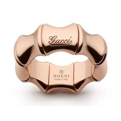 Gucci anello Bamboo oro rosa 18kt misura 15 246462 J8500 5702 - Gioielleria Capodagli