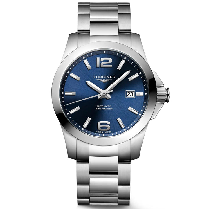 Longines orologio Conquest 41mm blu automatico acciaio L3.777.4.99.6 - Capodagli 1937