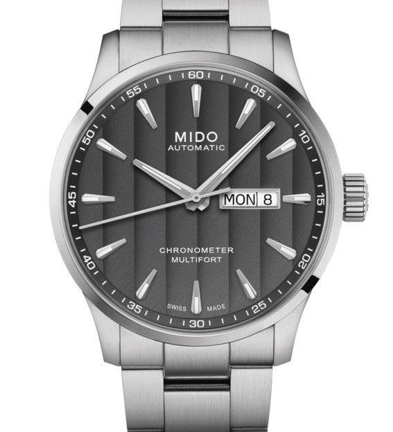 Mido orologio Multifort Chronometer 1 COSC 42mm antracite automatico acciaio M038.431.11.061.00 - Gioielleria Capodagli