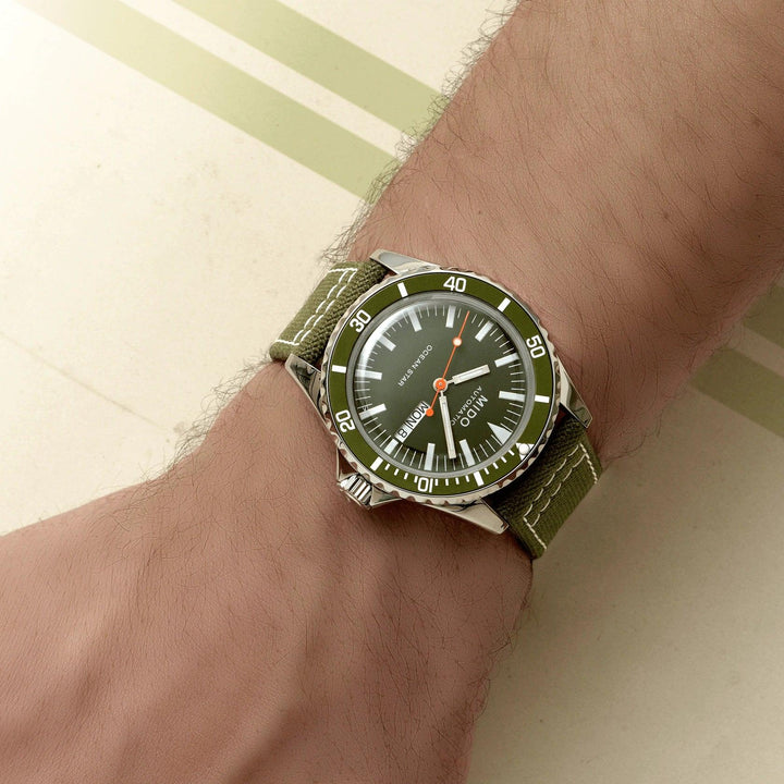 Mido orologio Ocean Star Tribute 40,5mm verde automatico acciaio M026.830.18.091.00 - Capodagli 1937