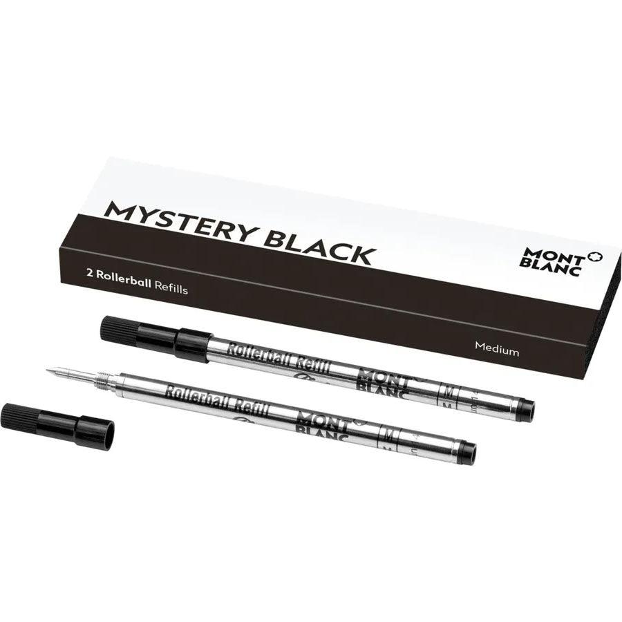 Montblanc 2 refill per roller (M) Mystery Black nero 128231 - Gioielleria Capodagli