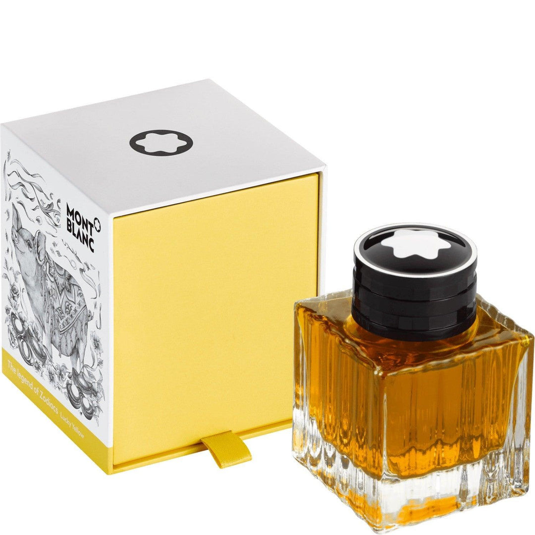 Montblanc boccetta d'inchiostro 50ml La Leggenda dello Zodiaco il maiale giallo 118212 - Gioielleria Capodagli