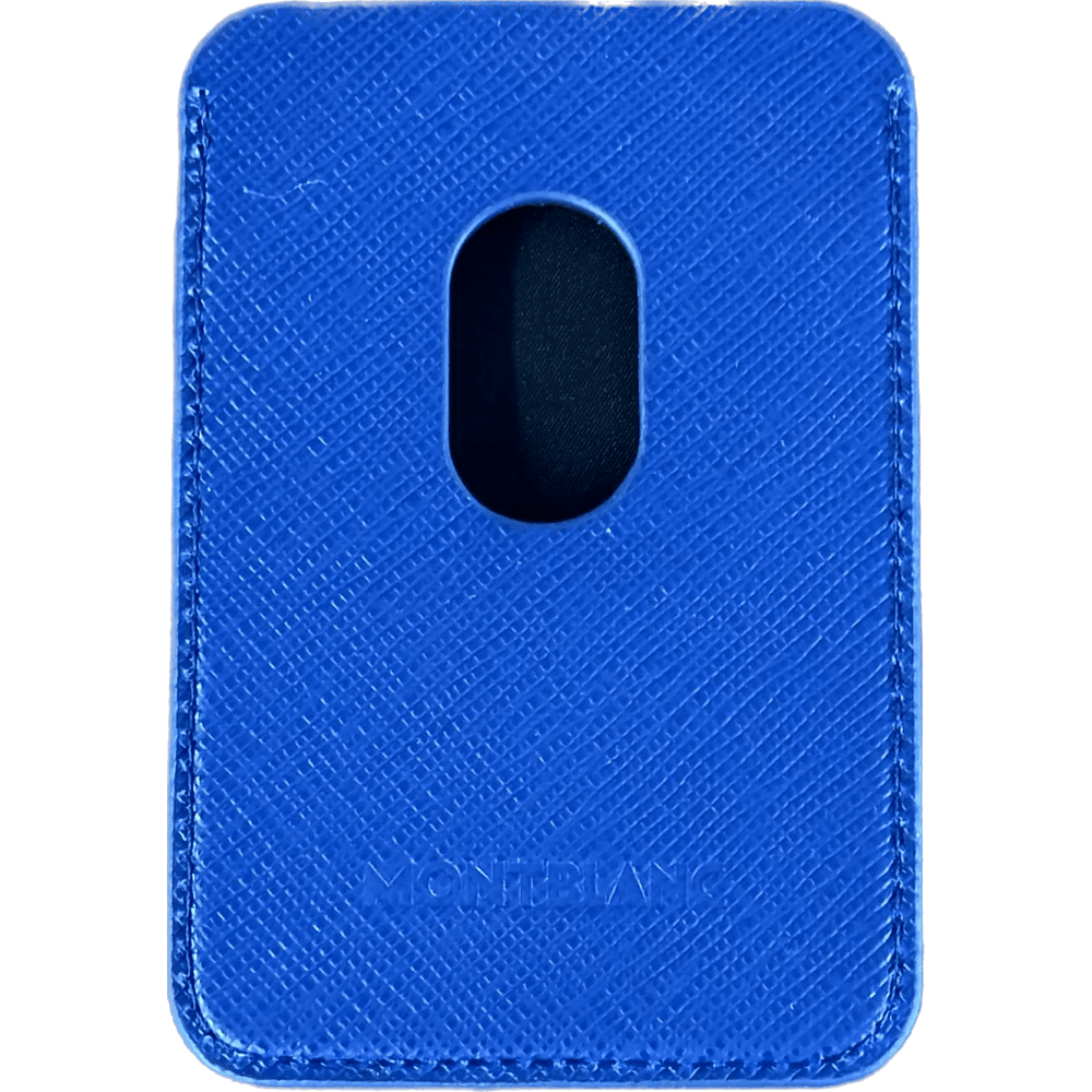 Montblanc portacarte 2 scomparti per iPhone con Apple MagSafe Sartorial blu 130815 - Capodagli 1937