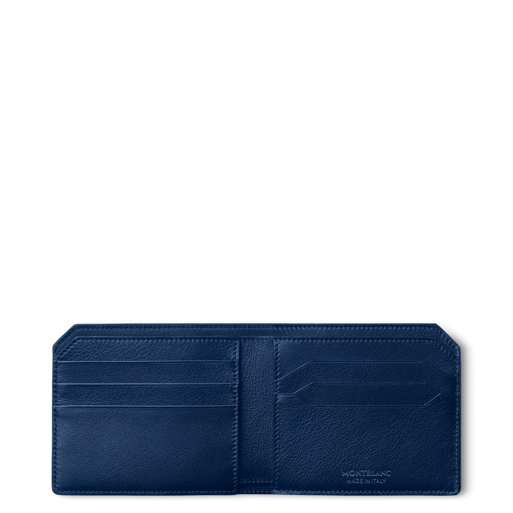 Montblanc portafoglio 6 scomparti Meisterstück Selection Soft blu 130059 - Capodagli 1937