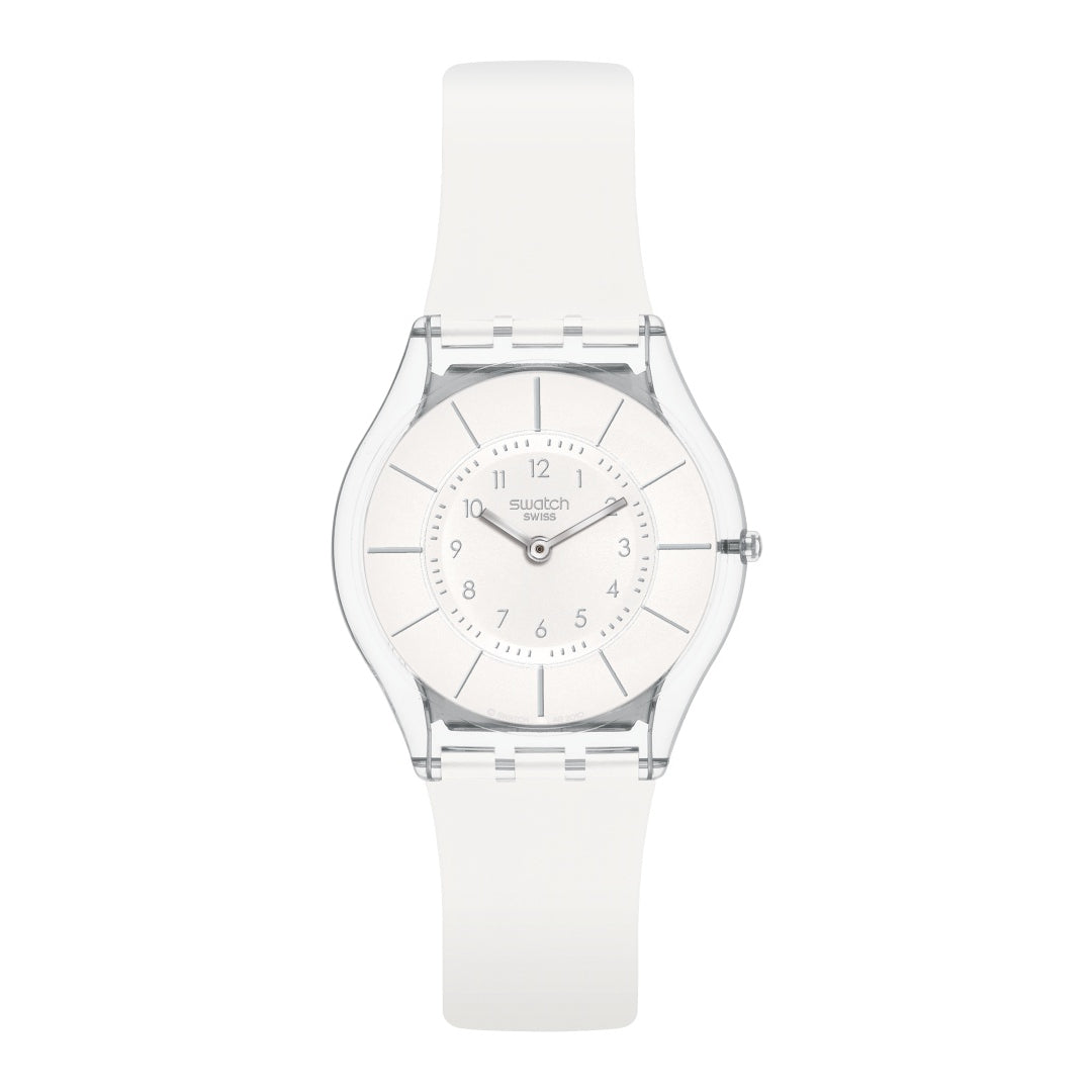 Swatch watch WHITE CLASSINESS AGAIN Original Skin 34mm SS08K102