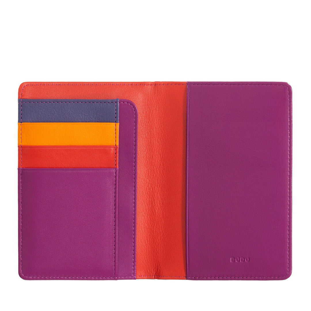 DuDu Passhalter Leder- und Kreditkarten RFID Multicolor