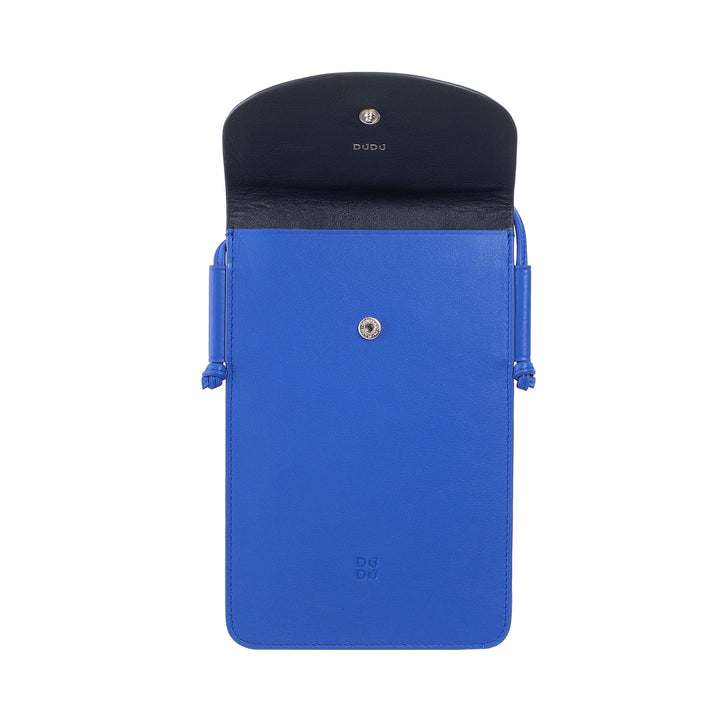 DuDu Handyhalter aus Lederhals, Smartphonehalter -Hülle bis zu 6,7 Zoll mit Knopf, verstellbarem Schultergurt, dünn