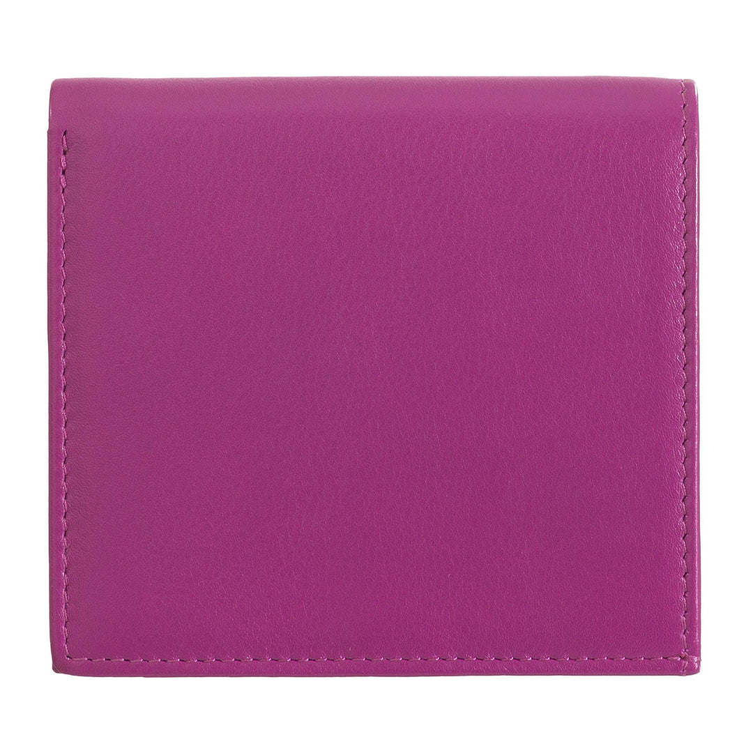 DUDU Multicolor Leather RFID Wallet Card and Coin Holder