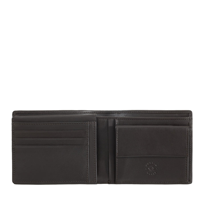 Cloud Leather Classic Men's Leather Wallet with Coin Wallet and Credit Card Holder