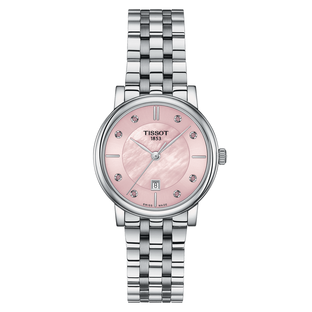 Tissot orologio Carson Premium Lady 30mm madreperla rosa quarzo acciaio T122.210.11.159.00 - Capodagli 1937