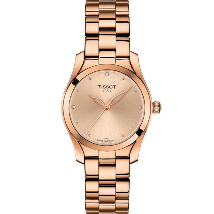 Tissot orologio donna T-Wave 30mm T-Lady quarzo acciaio PVD T112.210.33.456.00 - Gioielleria Capodagli