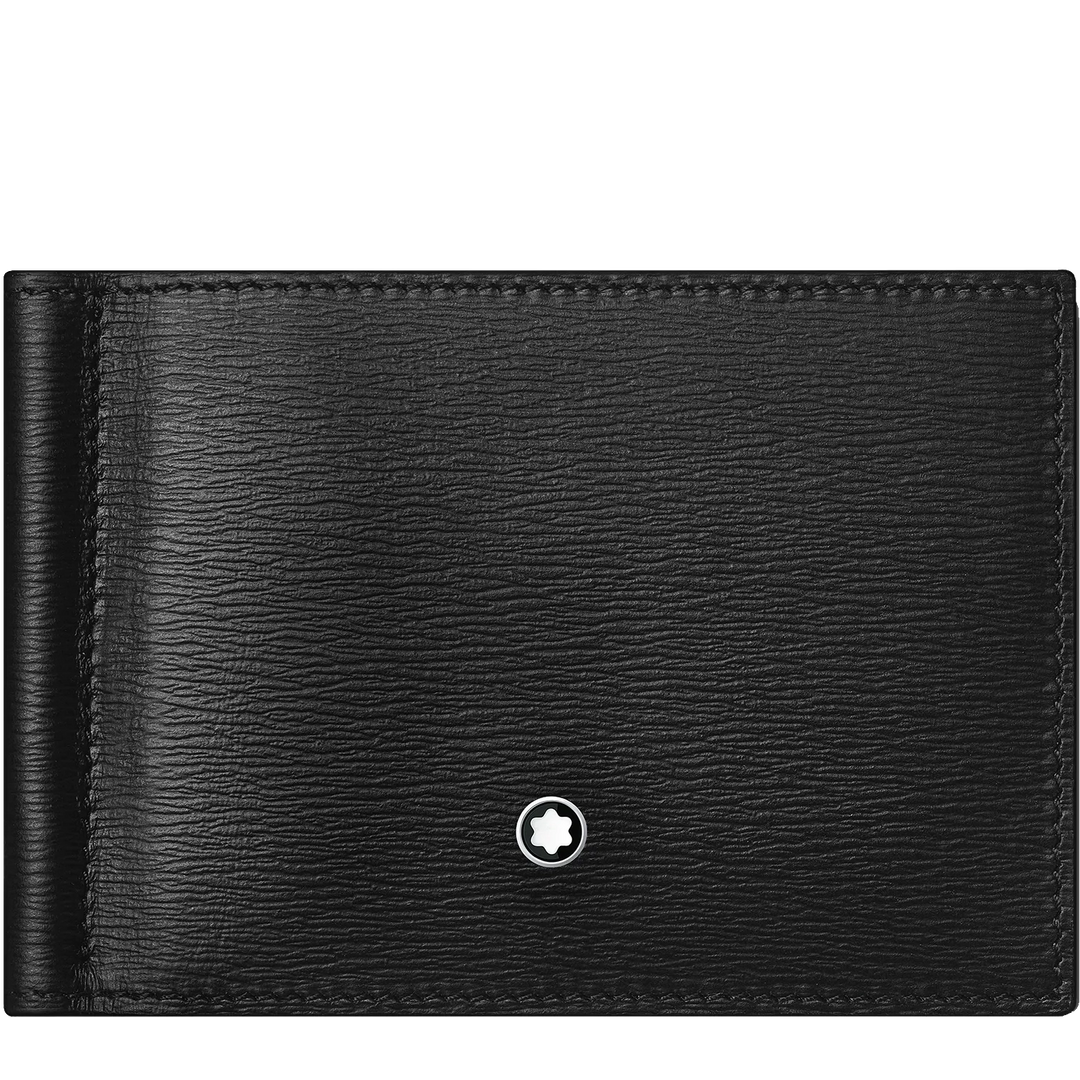 Montblanc wallet 6 compartments Meisterst ⁇ ck 4810 black with money clip 129245