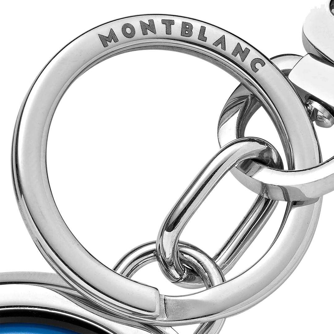 Montblanc Schlüsselbund mit schwenkbarem Emblem Meisterstein Blue 128743