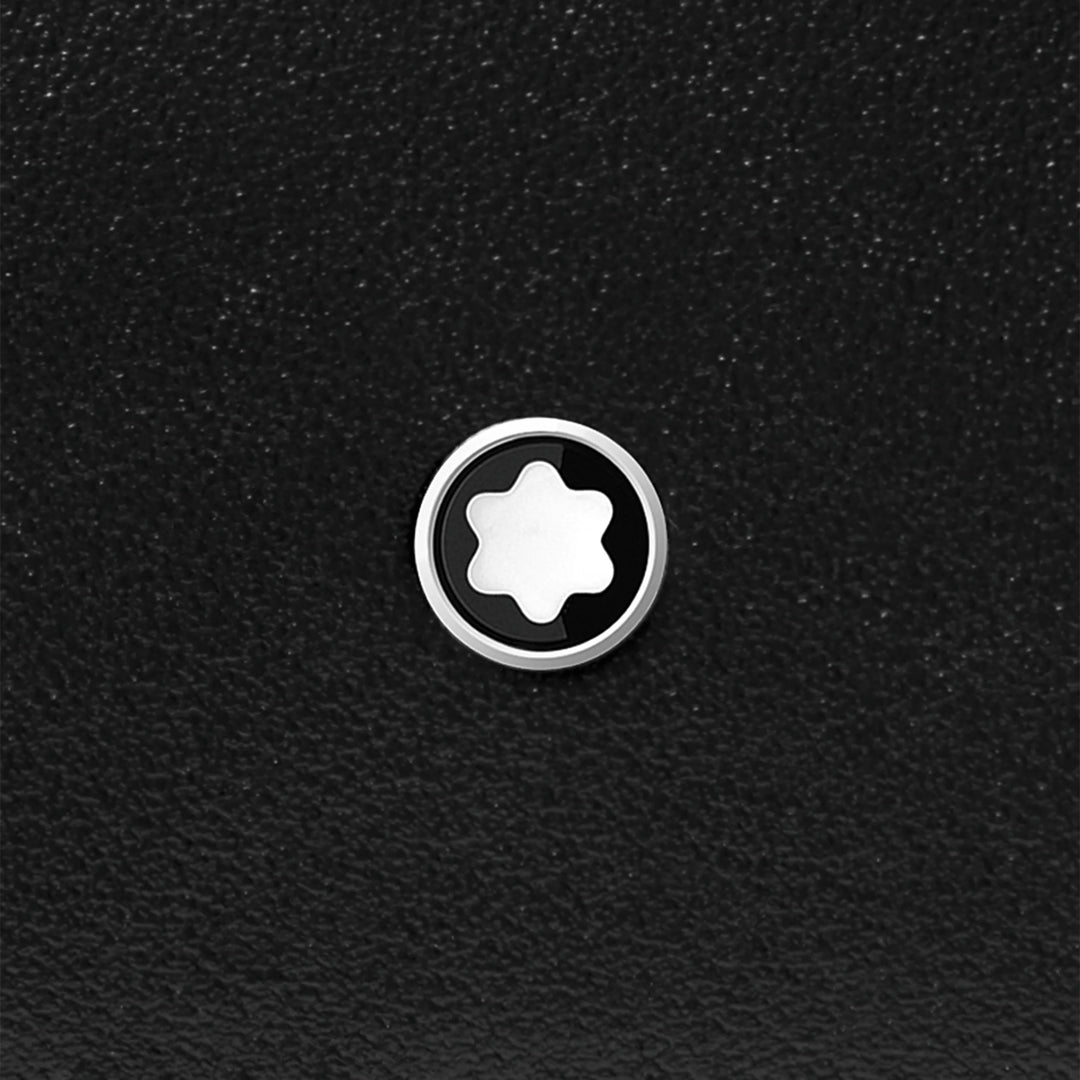 Montblanc portafoglio compatto 6 scomparti Meisterstück nero 129677