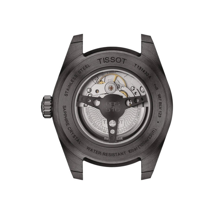 Tissot orologio PRS 516 Powermatic 80 42mm nero automatico acciaio finitura PVD nero T131.430.36.052.00