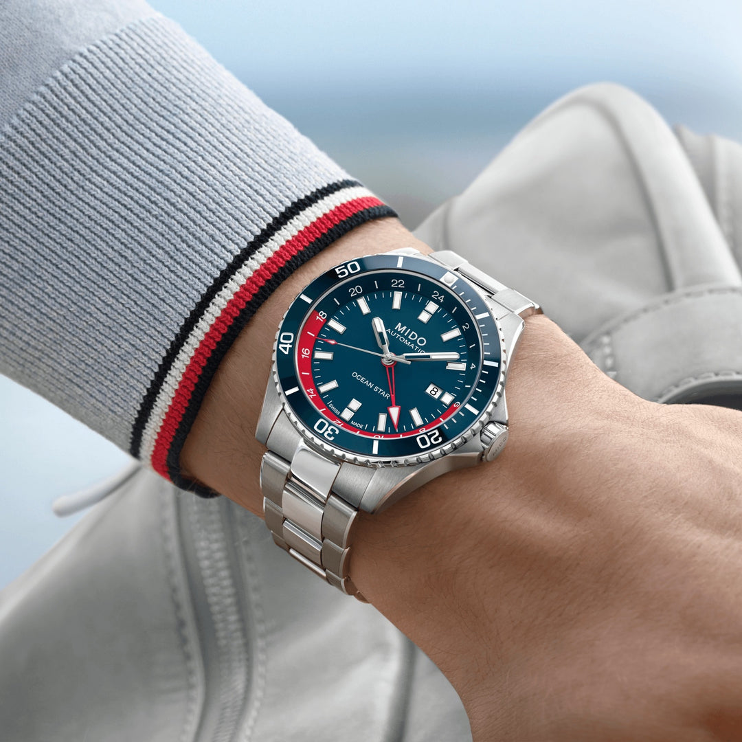 Mido Watch Ocean Star GMT Special Edition 44mm Blue Automatic Steel M026.629.11.041.00