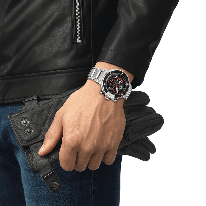 Tissot orologio T-Race MotoGP Chronograph 2022 Limited Edition 8000 pezzi 45mm nero quarzo acciaio T141.417.11.057.00